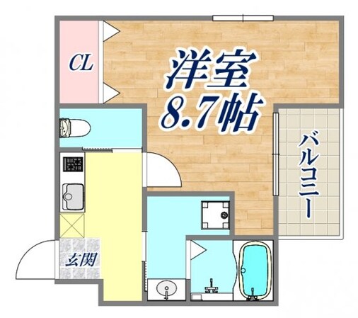 エヌエムサンカンテキャトフE棟の物件間取画像